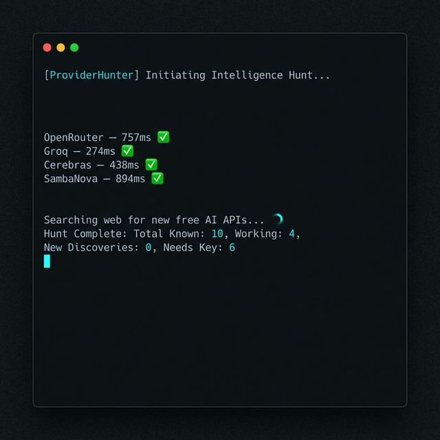 Provider Hunter — scanning and validating free AI providers